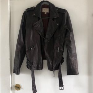 Biker leather jacket